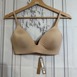 Skims Wireless Form T-Shirt Bra In Clay Size 32C New With Tags
